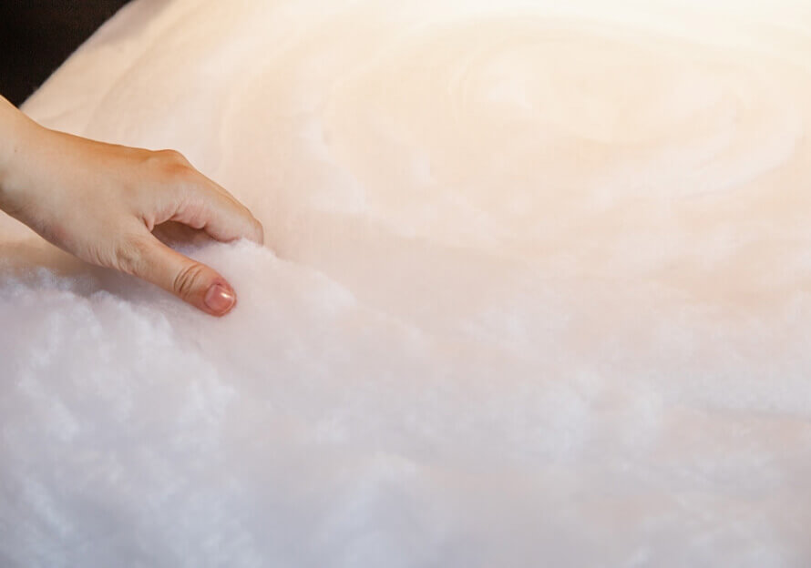 断熱材の実物展示